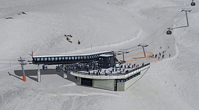 Opening of the new glacier gondola 